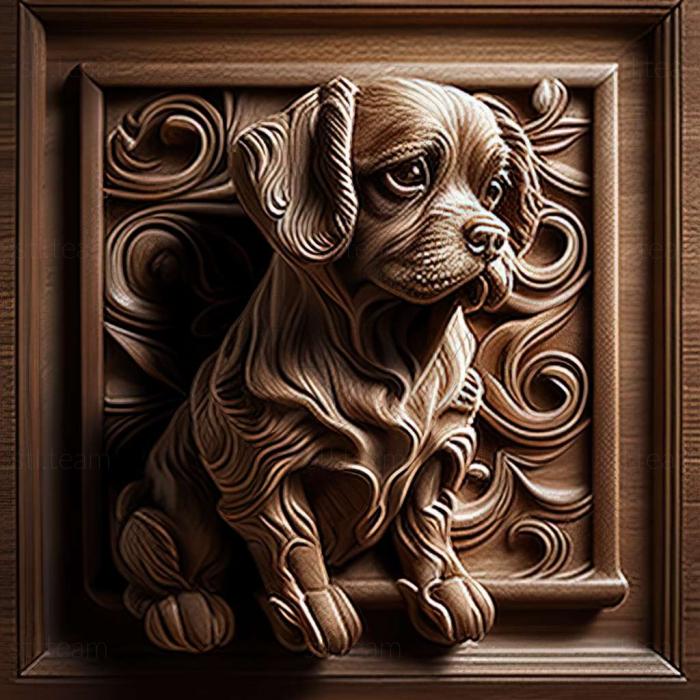 3D model Cao de castro laboreiro dog (STL)